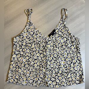 Forever 21 | Daisy Print Spaghetti Strap Tank Top Small